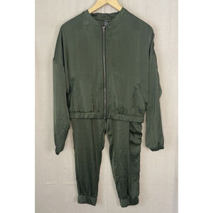 Sweaty Betty Women's Track Suit Medium‎ Green Lightweight Athleisure Activewear